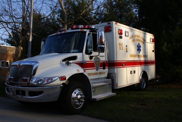 The new Ambulance 119 arrives. April 2009